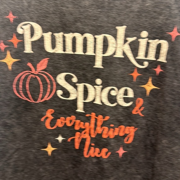 Maurices Pumpkin Spice and Everything Nice T-Shirt Size L - Picture 2 of 3